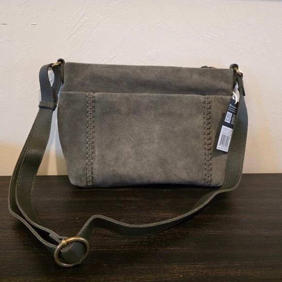 NWT $139 The Sak Melrose Suede Crossbody Bag, Moss Green - Picture 3 of 5